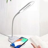 זול מנורות שולחן-מנורת שולחן led טעינה אלחוטית לסמסונג s20/s10/note10 מטען אלחוטי מהיר לאייפון 12 11pro/xr/xs/8 מתכוונן