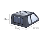 economico Applique per esterni-2 pz applique da parete per esterni led solare retro giardino luce impermeabile cortile illuminazione per giardino balcone recinzione decorazione paesaggio lampione