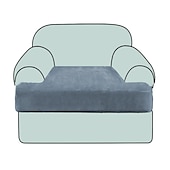 abordables Housse de fauteuil et d&#039;accoudoir de canapé-Housse de siège de canapé extensible canapé t coussin de siège housse de coussin élastique canapé fauteuil causeuse 3 places gris uni solide doux durable lavable