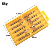 cheap Drill Bit Set-10PCS Titanium  Router Bits Set Mini Shank High Speed Steel Drill Bits Files Rotary For Woodden Cutter Tools
