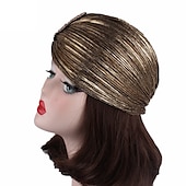 billige Tilbehør og mer-Retro / vintage De livlige 20-årene 1920-tallet Ruffle Turban Hat Hodeinnpakninger Charleston Bryllupsgjest Kostyme Dame Maskerade Fritid / hverdag Bryllupsmottagelse Utdrikningslag Voksne Hatt