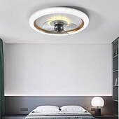 preiswerte Deckenventilator-Leuchten-50 cm LED-Deckenventilator Licht Deckenventilator Metall lackiert moderne 220-240V