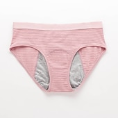 ieftine Chiloți-lenjerie de corp pentru perioada, chiloți menstruali din bumbac hipster rezistenti la scurgeri pentru femei, cu flux intens, kit de început pentru prima perioadă, slipuri ținute acasă