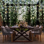 voordelige Batterij String Lights-12pack kunstmatige klimop guirlande nep planten 25.6 m 84ft wijnstok opknoping guirlande met 120led string licht opknoping voor thuis keuken tuin kantoor bruiloft muur decor