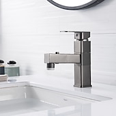 cheap Classical-Bathroom Sink Faucet - Rotatable / Pull out / Classic Electroplated / Painted Finishes Centerset Single Handle One HoleBath Taps