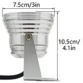 economico Luci subacquee-esterno 10w led rgb led resistente giardino paesaggio fontana stagno proiettore luci esterne lampadina adattatore di alimentazione eu plug funzione di memoria impostazione temporizzazione (ac85-265v)