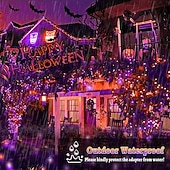 economico Plug in elettrico-50m 100m ghirlanda albero di natale luci fatate 400 800led stringa di luce ip65 impermeabile catena giardino esterno ghirlanda festa di nozze vacanza paesaggio decorazione illuminazione blu colorato