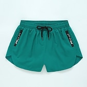 abordables maillots de bain et shorts de surf-Homme Short de bain Short de Bain Natation Séchage rapide Poids Léger Short de bain Maillot de bain Avec poches Doublure de compression Cordon Natation Surf Plage Sports nautiques Couleur Pleine Eté
