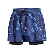 abordables maillot de bain boxer homme-Homme Short de bain Short de Bain Natation Séchage rapide Poids Léger Short de bain Maillot de bain Avec poches Doublure de compression Cordon Natation Surf Plage Sports nautiques Couleur Pleine Eté