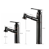 cheap Classical-ORB Bathroom Sink Faucet,Pull out Spray Antique Brass Single Handle One Hole Bath Taps