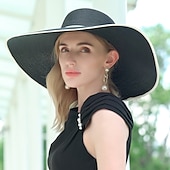 levne Party klobouky-Polyesterové klobouky s pleteným popruhem 1KS svatební  Melbourne Cup čelenka oblékněte se ohromit klobouky dostihový den šaty