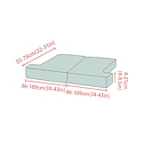 abordables Housse de fauteuil et d&#039;accoudoir de canapé-Housse de siège de canapé extensible canapé t coussin de siège housse de coussin élastique canapé fauteuil causeuse 3 places gris uni solide doux durable lavable