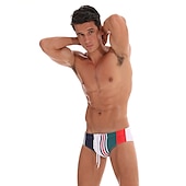 halpa Miesten uimapuvut-Miesten Uimashortsit Uimahousut Brief-uimahousut Spandex Alaosat Hengittävä Nopea kuivuminen Mikrojoustava 2 in 1 Kurenauha - Uinti Lainelautailu Hiekkaranta Vesiurheilu Yhtenäinen Kevät Kesä