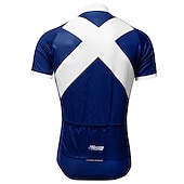 abordables Maillots pour hommes-21Grams Homme Maillot Velo Cyclisme Manche Courte Cyclisme Maillot Top avec 3 poches arrière VTT Vélo tout terrain Vélo Route Résistant aux UV Respirable Séchage rapide Poche arrière Blanche Rouge