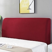 cheap Bedding Accessories-Stretch Bed Headboard Cover,Grey Green Elastic Jacquard Headboard Slipcover, Dustproof Bed Head Cover for Bedroom