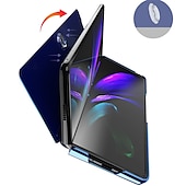 halpa Samsung-kotelot-puhelin Etui Käyttötarkoitus Samsung Galaxy Z Taita 6 Z Fold 5 Z Fold 4 Z Fold 3 Z Fold 2 Z taivutus Suojakuori Tuella Pinnoitus Peili Yhtenäinen PC PU-nahka