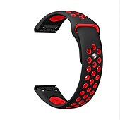 Недорогие Ремешки для часов Garmin-Ремешок для часов для Garmin MARQ Descent G1 Fenix 7 Sapphire Solar / 6 Pro / 5 Plus Forerunner 935 945 Approach S60 S62 силиконовый Замена Ремень Быстрая посадка 22 мм Дышащий Спортивный ремешок
