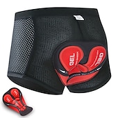 billiga Shorts, tights och byxor för män-Herr Undershorts till cykling Cykelunderkläder Cykelshorts Cykel Herr Boxer Bergscykling Vägcykling sporter Rand 3D Tablett Cykel Andningsfunktion Fuktabsorberande Svart Röd Polyester Elastan Kläder