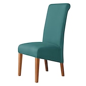 cheap Dining Chair Cover-Dining Chair Covers, Burgundy Stretch Chair Cover, Spandex High Back Chair Protector Covers Seat Slipcover with Elastic Band for Dining Room,Wedding