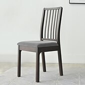 abordables Funda para silla de comedor-Fundas de asiento de terciopelo para comedor, color burdeos, elásticas, ajustadas, tapizadas, para sillas de comedor, fundas protectoras de muebles extraíbles y lavables con lazos