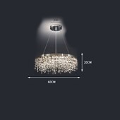billige Lysekroner-80 cm unikt design lysekrone hengelys led krystall nordisk stil stue soverom 220-240v