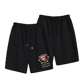 cheap Cartoon &amp; Movie Character Graphic-One Piece Monkey D. Luffy Beach Shorts Board Shorts Back To School Anime Harajuku Graphic Kawaii For Couple&#039;s Men&#039;s Women&#039;s Adults&#039; Back To School Hot Stamping