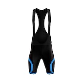 billiga Shorts, tights och byxor för män-Herr Cykelvägshorts Bib-shorts Cykel Haklappshorts Underdelar Bergscykling Vägcykling sporter 3D Tablett Cykel Andningsfunktion Snabb tork Blå Grön Polyester Elastan Kläder Cykelkläder