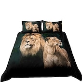 cheap Duvet Cover Sets-3D Bedding  Cat print Print Duvet Cover Bedding Sets Comforter Cover with 1 print Print Duvet Cover or Coverlet，2 Pillowcases for Double/Queen/King