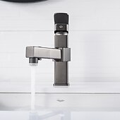 cheap Classical-Bathroom Sink Faucet - Rotatable / Pull out / Classic Electroplated / Painted Finishes Centerset Single Handle One HoleBath Taps