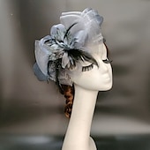halpa Juhlahatut-fascinators kentucky derby hattu höyhenet net naisten päivä melbourne cup cocktail royal astcot päähineet höyhenhattu päähine päähineet