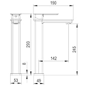 cheap Classical-Black Bathroom Faucet Tall Single Handle Bathroom Vessel Sink Faucet Rv Lavatory Vessel Faucet Basin Mixer Tap Solid Brass/Matte Black