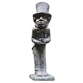 abordables esculturas y estatuas de jardín-Adorno de resina del país de las maravillas, estatua de jardín/patio, juego de figuritas de Alicia, estatua de conejito, decoración de jardín del país de las Maravillas