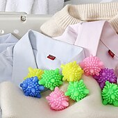 economico spazzolone-5 pezzi riutilizzabili anti-avvolgimento cattura peli di pelucchi sfere di lavaggio solide per lavatrici per lavatrice