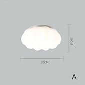 preiswerte Einbauleuchten-30 cm wolken deckenleuchte led pendelleuchte kronleuchter wohnzimmer kinderzimmer deckenleuchte einfach nordisch kreativ netzwerk rot kürbis lampe restaurant schlafzimmer