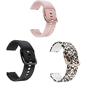baratos Relógios Garmin-3 pacotes Pulseiras de Relógio para Garmin Forerunner 255S Music Local 2S Vivoactive 4S Vivomove 3S Silicone macio Substituição Alça Liberação rápida 18mm Pulseira Esportiva Pulseira