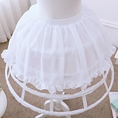 ieftine fustă de sub-Cosplay Lolita Lungime Genunchi Combinezon tutu Sub Fusta Prințesă Costume de fancy Pentru femei Mascaradă Petrecere Petrecerea Burlăcițelor Adulți Combinezon