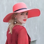 levne Party klobouky-Polyesterové klobouky s pleteným popruhem 1KS svatební  Melbourne Cup čelenka oblékněte se ohromit klobouky dostihový den šaty
