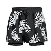 abordables maillot de bain boxer homme-Homme Short de bain Short de Bain Natation Séchage rapide Poids Léger Short de bain Maillot de bain Avec poches Doublure de compression Cordon Natation Surf Plage Sports nautiques Couleur Pleine Eté