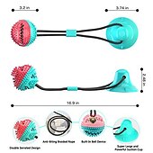 abordables Jouets pour chiens-qpqeqtq mise à niveau ventouse jouet pour chien jouets à mâcher pour chien jouets interactifs pour chien jouets de nettoyage des dents de chien jouet morsure molaire pour chien jouet remorqueur