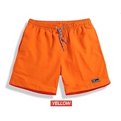 baratos Calções Estilo Casual-Homens Shorts de Corrida Com Cordão Calças Ao ar livre Praia Rua Verão Primavera Outono Secagem Rápida Redutor de Suor Treino de Ginástica Cooper Ginástica Normal Roupa de esporte Roupas Esportivas