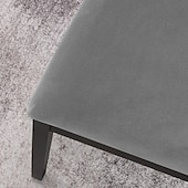 abordables Funda para silla de comedor-Fundas de asiento de terciopelo para comedor, color burdeos, elásticas, ajustadas, tapizadas, para sillas de comedor, fundas protectoras de muebles extraíbles y lavables con lazos