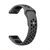 Недорогие Ремешки для часов Garmin-Ремешок для часов для Garmin MARQ Descent G1 Fenix 7 Sapphire Solar / 6 Pro / 5 Plus Forerunner 935 945 Approach S60 S62 силиконовый Замена Ремень Быстрая посадка 22 мм Дышащий Спортивный ремешок