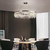 billige Lysekroner-80 cm unikt design lysekrone hengelys led krystall nordisk stil stue soverom 220-240v