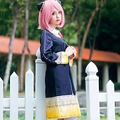  Cosplay peruukit naisten bob otsatukalla  lämpöä kestävä kuitukihara suora vaaleanpunainen teini-ikäisille aikuisille anime-peruukki  synteettiset hiukset