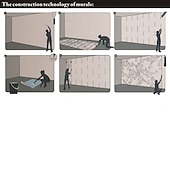 economico Carta da parati-sfondi fantastici astratto nero carta da parati murale geometrico 3d decorazione della casa rivestimento murale astratto contemporaneo, tela pvc/materiale vinilico adesivo richiesto murale,