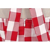 halpa Mekot-naisten 1950-luvun audrey hepburn riimu keinu mekko 100 % puuvillaa flare mekko retro vintage gingham check päivittäiset vaatteet teekutsut rento päivittäinen hihaton istuvuus&amp;amp; soihduttava mekko