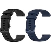 abordables Correas de reloj Garmin-2 paquetes Ver Banda para Garmin Forerunner 265 255 Music Venu 3 2 Vivoactive 4 22mm Silicona suave Reemplazo Correa 22mm Correa Deportiva Pulsera
