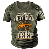 ieftine Tricouri amuzante pentru bărbați-Bărbați Grafic Scrisă Tricou Tricou Grumpy Old Man Manșon scurt Tricou Tipărire 3D Stil Nautic Cămașă Epocă Modă Clasic În aer liber Casual Zilnic A B C Vară Îmbrăcăminte S M L XL 2XL 3XL 4XL