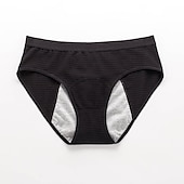 ieftine Chiloți-lenjerie de corp pentru perioada, chiloți menstruali din bumbac hipster rezistenti la scurgeri pentru femei, cu flux intens, kit de început pentru prima perioadă, slipuri ținute acasă