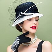 preiswerte Partyhut-Retro-Hochzeitsfedern Lolita-Accessoires mit Farbblock 1pc besondere Anlässe / Partys / Abendkopfschmuck